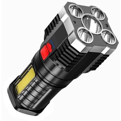 BRINSEA Lampe Torche Led Ultra Puissante, Torche Lampe De Poche Led, 10000 Lumens Lampe De Poche Rechargeable, Étanche Ip65, Ajustable Zoomable Torche Pour Camping Randonnée Urgence-argent - Publicité BRINSEA Lampe Torche Led Ultra Puissante, Torche Lampe De Poche Led, 10000 Lumens Lampe De Poche Rechargeable, Étanche Ip65, Ajustable Zoomable Torche Pour Camping Randonnée Urgence-argent - Publicité