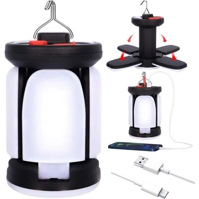 BRAST Lanterne Camping Rechargeable, 3600mah, 6 Modes D'Éclairage, 60 Led 360° Super Brillant, Ipx45 Camping Etanche Portable, Lumière De Camping Pliable Pour Pêche, Randonnée, Garage, Camping - Publicité BRAST Lanterne Camping Rechargeable, 3600mah, 6 Modes D'Éclairage, 60 Led 360° Super Brillant, Ipx45 Camping Etanche Portable, Lumière De Camping Pliable Pour Pêche, Randonnée, Garage, Camping - Publicité