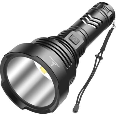 MOXIE Aougo – Lampe Torche Rechargeable 10000 Lumens – 5 Modes – Aluminium Étanche Ipx65 – Vision Jusqu'à 750 Mètres – Batterie 26650 Incluse - Xhp90 - Publicité MOXIE Aougo – Lampe Torche Rechargeable 10000 Lumens – 5 Modes – Aluminium Étanche Ipx65 – Vision Jusqu'à 750 Mètres – Batterie 26650 Incluse - Xhp90 - Publicité