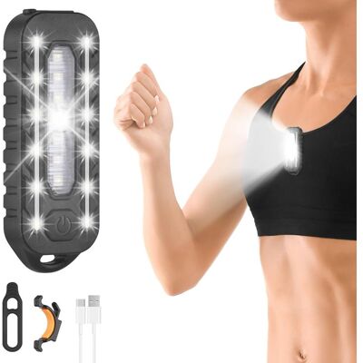 Vision Lampe De Course À Pince, 5 Modes D'Éclairage, Lampe Led Rechargeable Par Usb, 100 Lm, Étanche, Portable Pour Les Coureurs, Le Camping Et Les Promenades Nocturnes Avec Votre Chien. Publicité Vision Lampe De Course À Pince, 5 Modes D'Éclairage, Lampe Led Rechargeable Par Usb, 100 Lm, Étanche, Portable Pour Les Coureurs, Le Camping Et Les Promenades Nocturnes Avec Votre Chien. Publicité