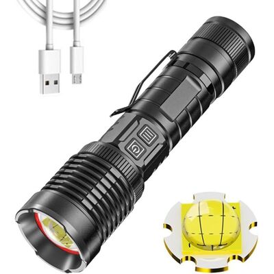 Melissa Torche Led Super Bright 16000 Lumen Rechargeable, Lampe De Poche Tactique Haute Puissance Xhp99 Zoomable 5 Mdoes Camping Torches Avec Banque De Puissance Et Fonction D'Affichage De Puissance - Publicité Melissa Torche Led Super Bright 16000 Lumen Rechargeable, Lampe De Poche Tactique Haute Puissance Xhp99 Zoomable 5 Mdoes Camping Torches Avec Banque De Puissance Et Fonction D'Affichage De Puissance - Publicité
