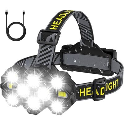 Melissa Ersandy – Lampe Frontale Rechargeable 22000 Lumen – 10 Led – 8 Modes D'Éclairage – Angle Réglable 90° – Étanche Ipx4 Pour Camping Et Cyclisme - Publicité Melissa Ersandy – Lampe Frontale Rechargeable 22000 Lumen – 10 Led – 8 Modes D'Éclairage – Angle Réglable 90° – Étanche Ipx4 Pour Camping Et Cyclisme - Publicité