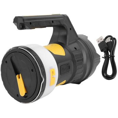 FLAMMKRAFT Lampe Torche De Camping 2 En 1 Avec 6 Modes D'Éclairage, Lampe Torche Portable Rechargeable Pour L'Extérieur. Publicité FLAMMKRAFT Lampe Torche De Camping 2 En 1 Avec 6 Modes D'Éclairage, Lampe Torche Portable Rechargeable Pour L'Extérieur. Publicité