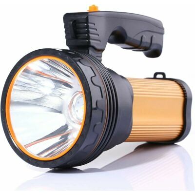 Vision Lampe Torche Led 7000 Lumens Rechargeable Étanche Ipx4 Lampe Camping Portable 6000mah Lampe Camping Projecteur Portable (golden) - Publicité Vision Lampe Torche Led 7000 Lumens Rechargeable Étanche Ipx4 Lampe Camping Portable 6000mah Lampe Camping Projecteur Portable (golden) - Publicité