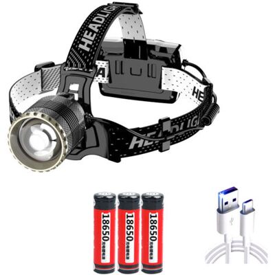 ABYSSE Lampe Frontale Led Rechargeable, Ultra Lumineuse 12 000 Lumens, 3 Modes D'Éclairage, Avec Capteur De Gestes, Idéale Pour La Course, Le Jogging, La Pêche Et Le Camping. Publicité ABYSSE Lampe Frontale Led Rechargeable, Ultra Lumineuse 12 000 Lumens, 3 Modes D'Éclairage, Avec Capteur De Gestes, Idéale Pour La Course, Le Jogging, La Pêche Et Le Camping. Publicité