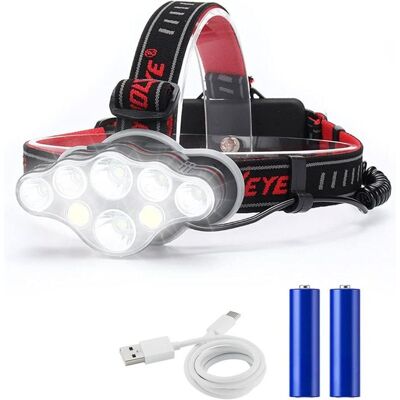 BRAST Lampe Frontale Rechargeable Ulisem, Super Lumen 18 000, 8 Modes D'Éclairage Led, Lampe Frontale Puissante, Phare Mains Libres Pour Le Camping, La Pêche, Le Vélo Et La Randonnée, Certification D'Étanch - Publicité BRAST Lampe Frontale Rechargeable Ulisem, Super Lumen 18 000, 8 Modes D'Éclairage Led, Lampe Frontale Puissante, Phare Mains Libres Pour Le Camping, La Pêche, Le Vélo Et La Randonnée, Certification D'Étanch - Publicité