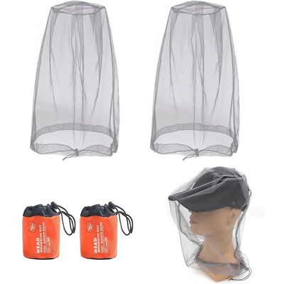SANS MARQUE 2 Pièces Filet De Tête De Moustique Moustique Protection De Tête Filet Avec Sac De Transport Anti-moustique Chapeau Masque Pour Camping Jungle Randonnée L'Escalade Équipement - Publicité SANS MARQUE 2 Pièces Filet De Tête De Moustique Moustique Protection De Tête Filet Avec Sac De Transport Anti-moustique Chapeau Masque Pour Camping Jungle Randonnée L'Escalade Équipement - Publicité