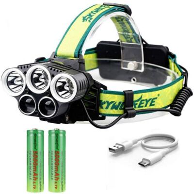 OEM Royaluxe-lampe Frontale Rechargeable, Lumen Eclairage Puissante Ultra Usb Rechargeable 5 Led 6 Modes D'Eclairage Sans Batterie Antichoc Pour Marche Running Camping Escalade Randonnée Bricolage-vert Ja - Publicité OEM Royaluxe-lampe Frontale Rechargeable, Lumen Eclairage Puissante Ultra Usb Rechargeable 5 Led 6 Modes D'Eclairage Sans Batterie Antichoc Pour Marche Running Camping Escalade Randonnée Bricolage-vert Ja - Publicité
