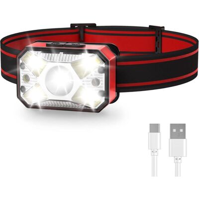 BRINSEA Lampe Frontale Led Rechargeable, Lampe Frontale De Camping, Étanche, Super Lumineuse, Lampe Frontale De Randonnée Pour Course À Pied, Lumière Rouge Et Détecteur De Mouvement (rouge)-ensoleillé - Publicité BRINSEA Lampe Frontale Led Rechargeable, Lampe Frontale De Camping, Étanche, Super Lumineuse, Lampe Frontale De Randonnée Pour Course À Pied, Lumière Rouge Et Détecteur De Mouvement (rouge)-ensoleillé - Publicité