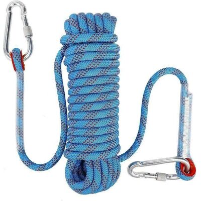 Melissa Corde D'Escalade Avec Mousqueton De Sécurité Statique 10mm Corde D'Alpinisme Polyester Sauvetage Pour Randonnée Alpinisme Montagne 10m - Publicité Melissa Corde D'Escalade Avec Mousqueton De Sécurité Statique 10mm Corde D'Alpinisme Polyester Sauvetage Pour Randonnée Alpinisme Montagne 10m - Publicité