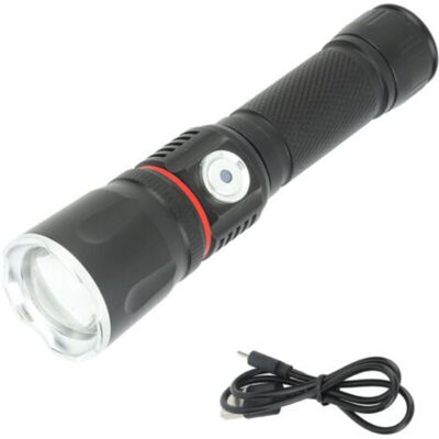 URSUS Lampe De Poche À Lumière Forte En Alliage D'Aluminium, Rechargeable Par Usb, Cob Led, Zoom Télescopique, Avec Aimant Arrière, Pour L'Extérieur, Noir - Publicité URSUS Lampe De Poche À Lumière Forte En Alliage D'Aluminium, Rechargeable Par Usb, Cob Led, Zoom Télescopique, Avec Aimant Arrière, Pour L'Extérieur, Noir - Publicité