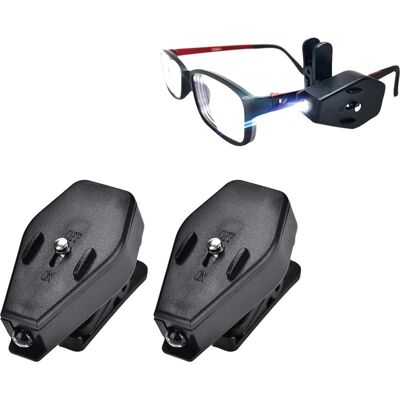 Vision 1 Paire De Veilleuses Led À Clip Pour Lunettes, Mini Lampes De Lecture Universelles, Flexibles Et Réglables Pour La Lecture Nocturne, La Maintenance Et Le Camping. Publicité Vision 1 Paire De Veilleuses Led À Clip Pour Lunettes, Mini Lampes De Lecture Universelles, Flexibles Et Réglables Pour La Lecture Nocturne, La Maintenance Et Le Camping. Publicité