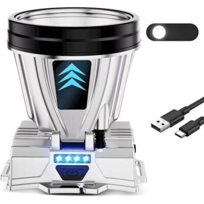 BRINSEA Lampe Frontale Led Rechargeable, Projecteur Led, Lampe Frontale Étanche Ixp5 – Lumière Blanche - Publicité BRINSEA Lampe Frontale Led Rechargeable, Projecteur Led, Lampe Frontale Étanche Ixp5 – Lumière Blanche - Publicité
