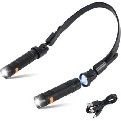 Vision Lampe De Lecture Rechargeable Pour Le Cou Avec Tête Magnétique Amovible, Inclinaison Flexible À 120°, Led Ultra-lumineuse, Idéale Pour Les Réparations Et Le Camping. Publicité Vision Lampe De Lecture Rechargeable Pour Le Cou Avec Tête Magnétique Amovible, Inclinaison Flexible À 120°, Led Ultra-lumineuse, Idéale Pour Les Réparations Et Le Camping. Publicité