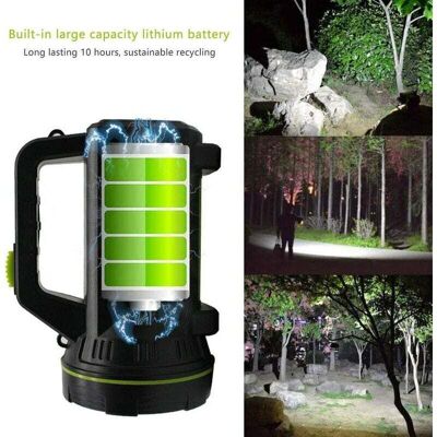 BRAST Ymyny Lampe Torche Led Ultra Puissante Rechargeable Usb 135000 Lumens 6000 Mah Avec Lumière Latérale Lampe De Poche Etanche Haute Puissance Pour Urgence Randonnée Camping Chasse - Publicité BRAST Ymyny Lampe Torche Led Ultra Puissante Rechargeable Usb 135000 Lumens 6000 Mah Avec Lumière Latérale Lampe De Poche Etanche Haute Puissance Pour Urgence Randonnée Camping Chasse - Publicité