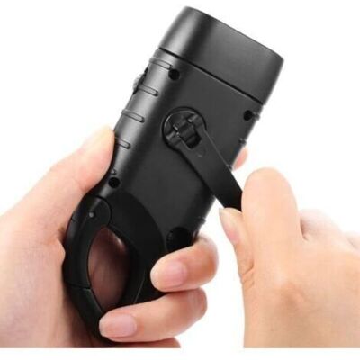 SANS MARQUE Lampe De Poche À Énergie Solaire À Manivelle, Torche De Survie Portable Pour La Randonnée, Le Camping - Publicité SANS MARQUE Lampe De Poche À Énergie Solaire À Manivelle, Torche De Survie Portable Pour La Randonnée, Le Camping - Publicité