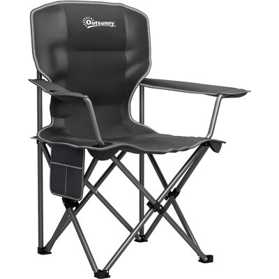 Generic Chaise De Camping Pliante Et Portable Avec Porte-gobelets, Poches Latérales Et Sac De Transport, Noir - Publicité Generic Chaise De Camping Pliante Et Portable Avec Porte-gobelets, Poches Latérales Et Sac De Transport, Noir - Publicité