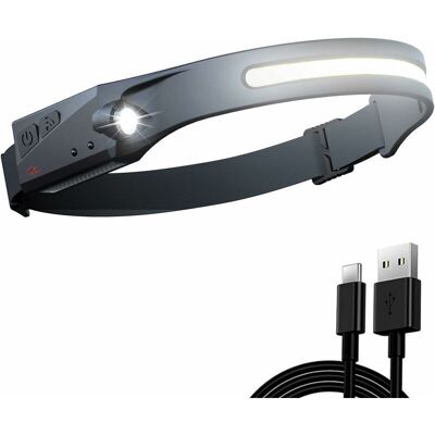 BRINSEA Lampe Frontale Led Rechargeable 230° Sensor Lampe Frontale 5 Modes Phare Léger Lampe Frontale Étanche Lumière Courante Pour Enfants Adultes Randonnée Course À Pied Jogging Construction Extérieur Alpin - Publicité BRINSEA Lampe Frontale Led Rechargeable 230° Sensor Lampe Frontale 5 Modes Phare Léger Lampe Frontale Étanche Lumière Courante Pour Enfants Adultes Randonnée Course À Pied Jogging Construction Extérieur Alpin - Publicité