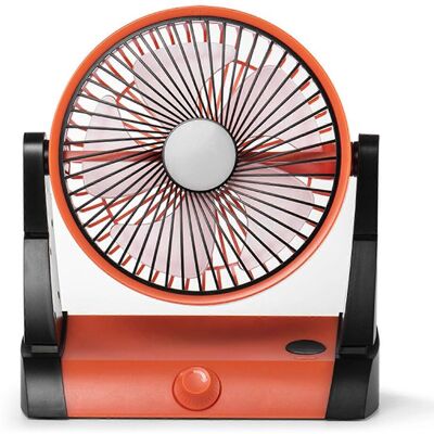 FLAMMKRAFT Ventilateur De Camping À Vitesse Variable, Ventilateur Portable Avec Crochet Et Lampe Pour Les Situations D'Urgence - Publicité FLAMMKRAFT Ventilateur De Camping À Vitesse Variable, Ventilateur Portable Avec Crochet Et Lampe Pour Les Situations D'Urgence - Publicité