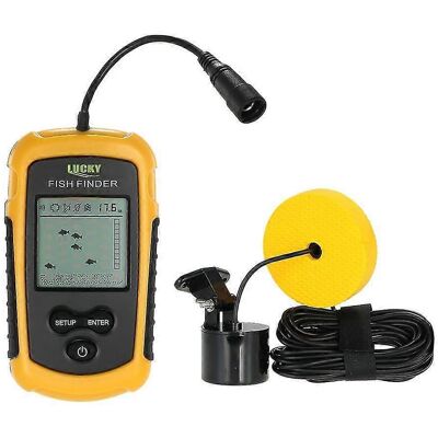 LEDE Sondeur De Pêche Portable Filaire À Écran Couleur Lcd Lucky, Portée De 100 M, Sonar, Échosondeur - Ff1108 1- - Publicité LEDE Sondeur De Pêche Portable Filaire À Écran Couleur Lcd Lucky, Portée De 100 M, Sonar, Échosondeur - Ff1108 1- - Publicité