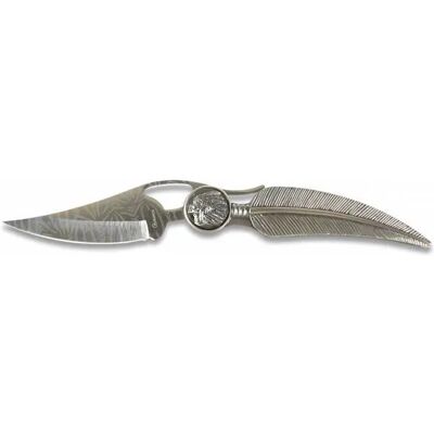 Couteau Pliant Martinez Albainox Pluma Decorada Lame 9 Cm Manche Aluminium - Publicité Couteau Pliant Martinez Albainox Pluma Decorada Lame 9 Cm Manche Aluminium - Publicité