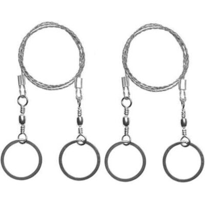 ENOWELIR Scie À Fil Portable En Acier Trempé – Lot De 2 Pour Survie, Camping, Chasse Et Découpe D’arbres – Kit D’urgence Compact - Publicité ENOWELIR Scie À Fil Portable En Acier Trempé – Lot De 2 Pour Survie, Camping, Chasse Et Découpe D’arbres – Kit D’urgence Compact - Publicité