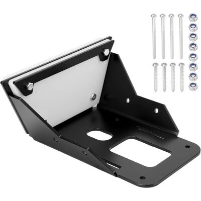 TOOLTEK Jeffergarden Support De Tableau Arrière En Aluminium Pour Moteur De Pêche À La Traîne - Compatible Yacht, Bateau, Kayak - Kit De Montage Avec Vis - Publicité TOOLTEK Jeffergarden Support De Tableau Arrière En Aluminium Pour Moteur De Pêche À La Traîne - Compatible Yacht, Bateau, Kayak - Kit De Montage Avec Vis - Publicité