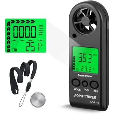 OEM Lcd Digital Wind Speed Meter With Backlight For Windsurfing, Sailing, Fishing Etc - Publicité OEM Lcd Digital Wind Speed Meter With Backlight For Windsurfing, Sailing, Fishing Etc - Publicité