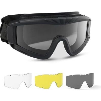BEAUVIE Lunettes De Protection Militaires Tactiques Avec 3 Verres Interchangeables Protection Uv400 Lunettes De Tir Anti-buée Lunettes De Plein Air Sport Chasse Cyclisme Paintball Noir - Publicité BEAUVIE Lunettes De Protection Militaires Tactiques Avec 3 Verres Interchangeables Protection Uv400 Lunettes De Tir Anti-buée Lunettes De Plein Air Sport Chasse Cyclisme Paintball Noir - Publicité