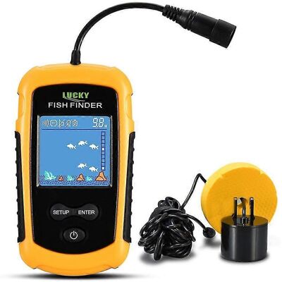 LEDE Sondeur De Pêche Portable Filaire À Écran Couleur Lcd Lucky, Portée De 100 M, Sonar, Échosondeur - Ffc1108 1- - Publicité LEDE Sondeur De Pêche Portable Filaire À Écran Couleur Lcd Lucky, Portée De 100 M, Sonar, Échosondeur - Ffc1108 1- - Publicité
