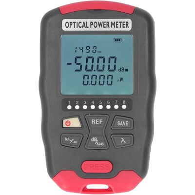 LBVIE Wattmètre À Fibre Optique, Testeur De Réseau Optique À Source De Lumière Rouge Avec Led, Ingénierie Des Communications Aua-d50, -50 Dbm À +26 Dbm - Publicité LBVIE Wattmètre À Fibre Optique, Testeur De Réseau Optique À Source De Lumière Rouge Avec Led, Ingénierie Des Communications Aua-d50, -50 Dbm À +26 Dbm - Publicité
