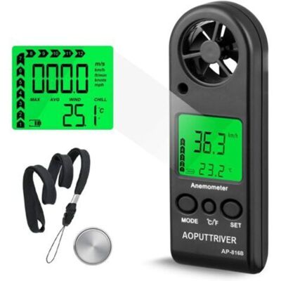 OEM Lcd Digital Wind Speed Meter With Backlight For Windsurfing, Sailing, Fishing Etc-crezuo - Publicité OEM Lcd Digital Wind Speed Meter With Backlight For Windsurfing, Sailing, Fishing Etc-crezuo - Publicité