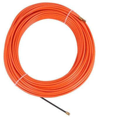 ENLENK Dispositif De Guidage Orange De 4 Mm, 30 Mètres, En Nylon, Pour Câbles Électriques, Pousse-câbles, Serpents, Fil De Pêche - Publicité ENLENK Dispositif De Guidage Orange De 4 Mm, 30 Mètres, En Nylon, Pour Câbles Électriques, Pousse-câbles, Serpents, Fil De Pêche - Publicité