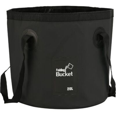 FANGMEDIA Seau Étanche 20l Seau De Pêche En Plein Air Seau Pliant Camping Nettoyage Noir - Publicité FANGMEDIA Seau Étanche 20l Seau De Pêche En Plein Air Seau Pliant Camping Nettoyage Noir - Publicité