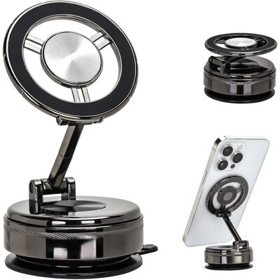 Generic Support De Téléphone Pour Voiture - Support De Téléphone En Alliage Rotatif À 360°, Design Magnétique, Ventouse En Gel Nano, Convient, Noir - Publicité Generic Support De Téléphone Pour Voiture - Support De Téléphone En Alliage Rotatif À 360°, Design Magnétique, Ventouse En Gel Nano, Convient, Noir - Publicité