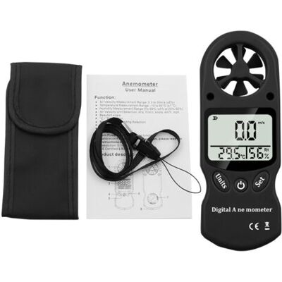 OEM Anémomètre Numérique, 3-en-1 Portable Mini-compteur De Vent Multifonctions Jauge Thermomètre Hygromètre Cerf-volant Volant Voile Surfant Tir En Parapente - Publicité OEM Anémomètre Numérique, 3-en-1 Portable Mini-compteur De Vent Multifonctions Jauge Thermomètre Hygromètre Cerf-volant Volant Voile Surfant Tir En Parapente - Publicité