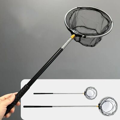 WAHAISON Accessoires De Piscine (noir) Épuisette En Acier Inoxydable, Épuisette Papillon, Épuisette De Poche, Canne Télescopique, Tête D'Épuisette, Matériel De Pêche - Publicité WAHAISON Accessoires De Piscine (noir) Épuisette En Acier Inoxydable, Épuisette Papillon, Épuisette De Poche, Canne Télescopique, Tête D'Épuisette, Matériel De Pêche - Publicité