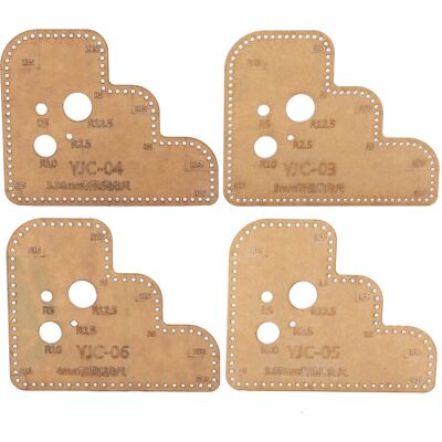 OEM Gabarit D'Angle Circulaire En Acrylique, Lot De 4, Pour Bricolage Et Artisanat Du Cuir - Publicité OEM Gabarit D'Angle Circulaire En Acrylique, Lot De 4, Pour Bricolage Et Artisanat Du Cuir - Publicité
