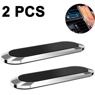 ALVIOR Support Téléphone Magnétique Pour Voiture - Bande Longue Avec 6 Aimants N5 - Fixation Sur Surface Plane - Compatible Smartphones Et Tablettes Mini - Lot De 2 - Publicité ALVIOR Support Téléphone Magnétique Pour Voiture - Bande Longue Avec 6 Aimants N5 - Fixation Sur Surface Plane - Compatible Smartphones Et Tablettes Mini - Lot De 2 - Publicité