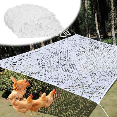YIRUKA Filet De Camouflage La Jungle De Filets Militaire Couverture Pour Chasse D'Ombrage Déco Camping Accessoires De Camouflage 3x4.0m,blanc - Publicité YIRUKA Filet De Camouflage La Jungle De Filets Militaire Couverture Pour Chasse D'Ombrage Déco Camping Accessoires De Camouflage 3x4.0m,blanc - Publicité