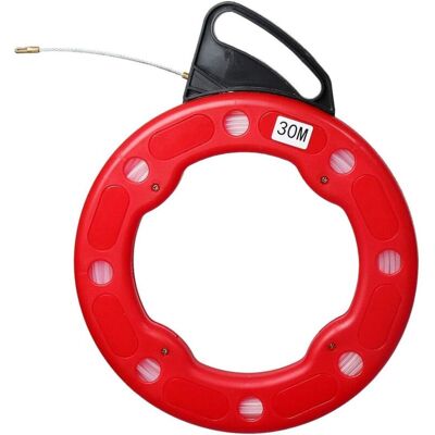 RICEEL Outils De Traction De Fil De Bobine De Poisson De 30 M De Câble Électrique De Moulinet - Publicité RICEEL Outils De Traction De Fil De Bobine De Poisson De 30 M De Câble Électrique De Moulinet - Publicité