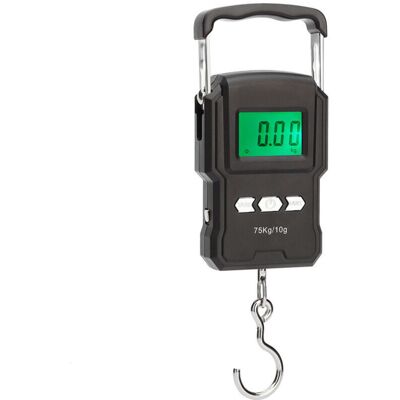 FOGSHIELD Noir Balance De Pêche, 165lb / 75kg Balance Pour Le Bagage Suspendu, Balance Pêche Électronique Avec Écran Lcd Rétroéclairé,mètre Ruban - Publicité FOGSHIELD Noir Balance De Pêche, 165lb / 75kg Balance Pour Le Bagage Suspendu, Balance Pêche Électronique Avec Écran Lcd Rétroéclairé,mètre Ruban - Publicité