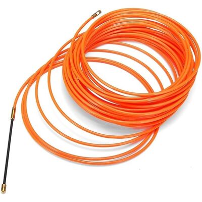 RYTTGOP Pousseur De Câble Dispositif Guidage D'Extraction Électrique 4mm, Conduit En Nylon, Serpent, Ruban Poisson, Outil D'Aide À L'Enfilage Fil 5/10/15/20/25/30/35/40m (size : 20m) - 20m - Publicité RYTTGOP Pousseur De Câble Dispositif Guidage D'Extraction Électrique 4mm, Conduit En Nylon, Serpent, Ruban Poisson, Outil D'Aide À L'Enfilage Fil 5/10/15/20/25/30/35/40m (size : 20m) - 20m - Publicité
