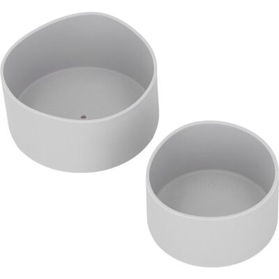 MCKENSA Lot De 2 Manchons De Protection En Silicone Gris Pour Le Fond De Bouteille Isotherme. Publicité MCKENSA Lot De 2 Manchons De Protection En Silicone Gris Pour Le Fond De Bouteille Isotherme. Publicité