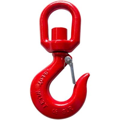 IRISFR Lntyq Crochet À Œillet Pivotant, 1 Tonne En Alliage D'Acier Forgé Accessoires Forgés Anse Pivotante Crochet À Œillet (rouge) - Publicité IRISFR Lntyq Crochet À Œillet Pivotant, 1 Tonne En Alliage D'Acier Forgé Accessoires Forgés Anse Pivotante Crochet À Œillet (rouge) - Publicité