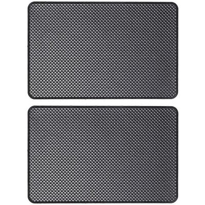 LISATR Lot De 2 Supports De Tableau De Bord Antidérapants Pour Voiture, Sans Tapis, Pour Téléphone, Clés, Lunettes Et Portefeuille (noir)-2pcs-black - Publicité LISATR Lot De 2 Supports De Tableau De Bord Antidérapants Pour Voiture, Sans Tapis, Pour Téléphone, Clés, Lunettes Et Portefeuille (noir)-2pcs-black - Publicité