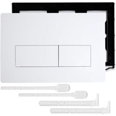 OEM Plaque De Commande Déclenchemen Wc Blanc Pour Geberi Sig-ma 01 20 30 50 Up320 Et 300, Panneau Réservoir D'Eau Équipée D'Un Cadre Fixation Et Set De Leviers De Chasse (blanc) - Publicité OEM Plaque De Commande Déclenchemen Wc Blanc Pour Geberi Sig-ma 01 20 30 50 Up320 Et 300, Panneau Réservoir D'Eau Équipée D'Un Cadre Fixation Et Set De Leviers De Chasse (blanc) - Publicité