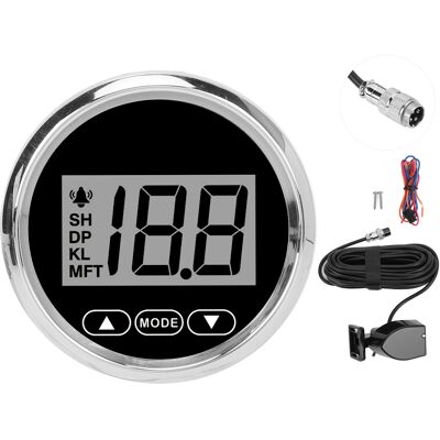 EOSNOW Jauge De Profondeur Marine 52mm/2 Pouces, Portée 100m/110yd, Rétro-éclairage Blanc, Étanche Pour Yachts, Bateaux De Pêche - Publicité EOSNOW Jauge De Profondeur Marine 52mm/2 Pouces, Portée 100m/110yd, Rétro-éclairage Blanc, Étanche Pour Yachts, Bateaux De Pêche - Publicité
