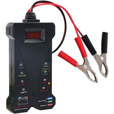 STAKMANN Tester Per Batteria Auto, Tester Digitale Per Batteria Da 12 V, Con Display Lcd E Indicatore Led, Monitor Della Batteria Per Auto, Suv E Camion. Publicité STAKMANN Tester Per Batteria Auto, Tester Digitale Per Batteria Da 12 V, Con Display Lcd E Indicatore Led, Monitor Della Batteria Per Auto, Suv E Camion. Publicité