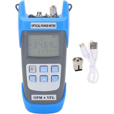WEYTOLL Compteur De Puissance Optique 3 En 1, Testeur De Fiber Optique Portable Et Rechargeable, Localisateur Visuel De Défauts Avec Lumière Led Opm Vfl - Publicité WEYTOLL Compteur De Puissance Optique 3 En 1, Testeur De Fiber Optique Portable Et Rechargeable, Localisateur Visuel De Défauts Avec Lumière Led Opm Vfl - Publicité